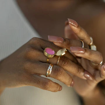 Pearl lip ring